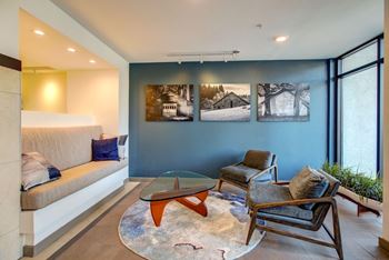 chic room with ample space to stretch out in at 128 on State, Kirkland, Washington